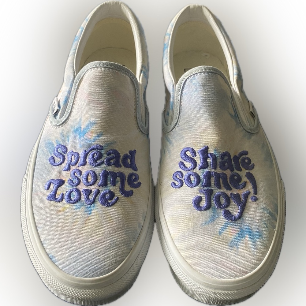 New Vans Tie Dye Love Joy